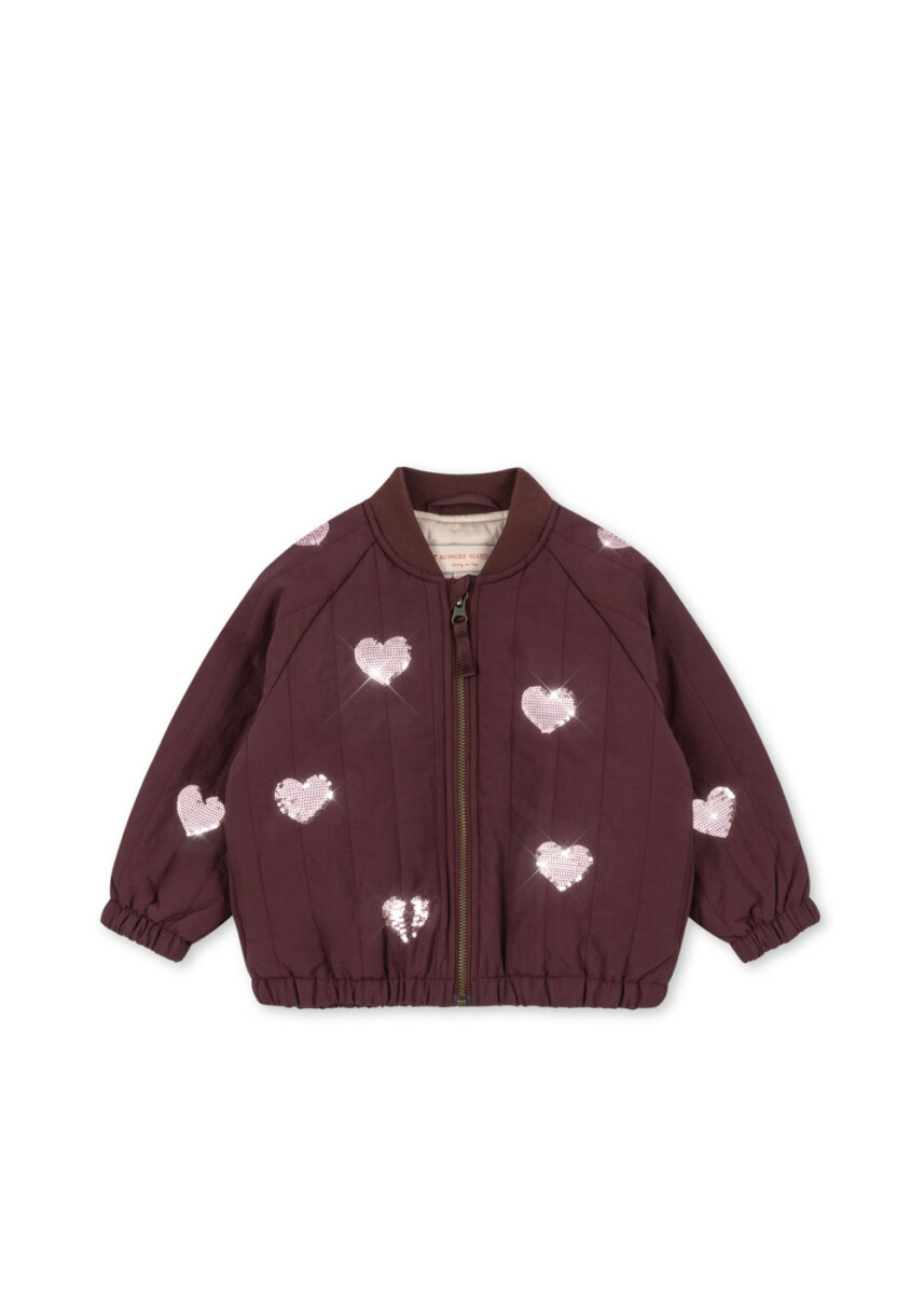 Konges Sloejd Juno Pailetten Bomber Jacke Decandent Chocolate1