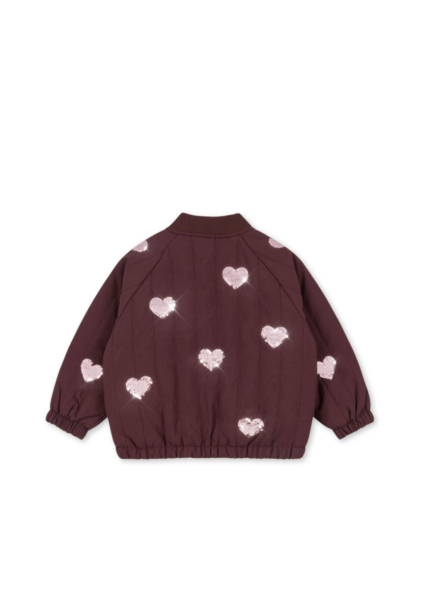 Konges Sloejd Juno Pailetten Bomber Jacke Decandent Chocolate2