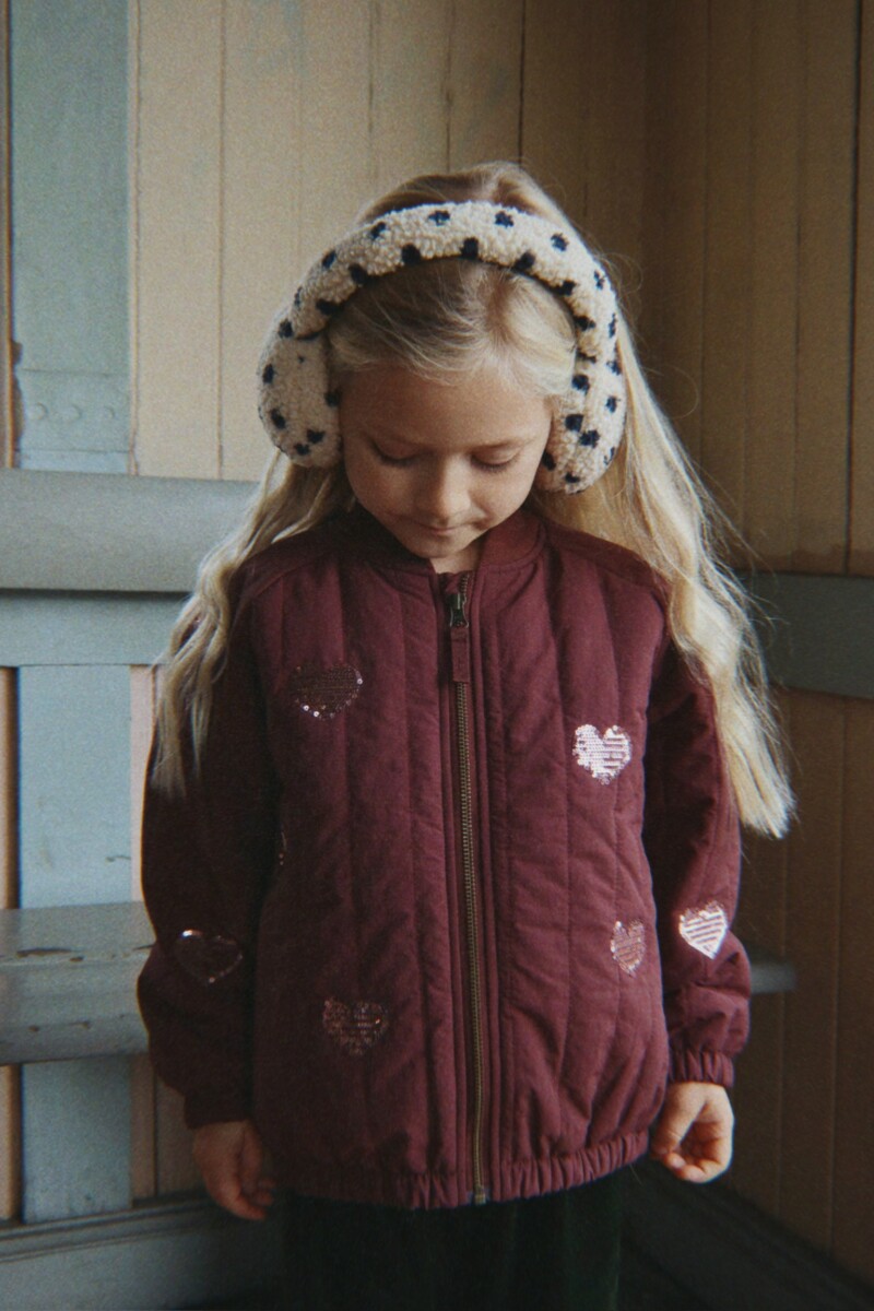 Konges Sloejd Juno Pailetten Bomber Jacke