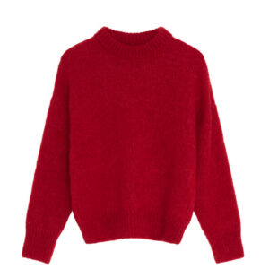 The New Society Damen Strickpullover Chinese Red 11