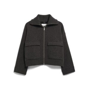Armed Angels Cotton Wool Knit Jacket Steel Melange6