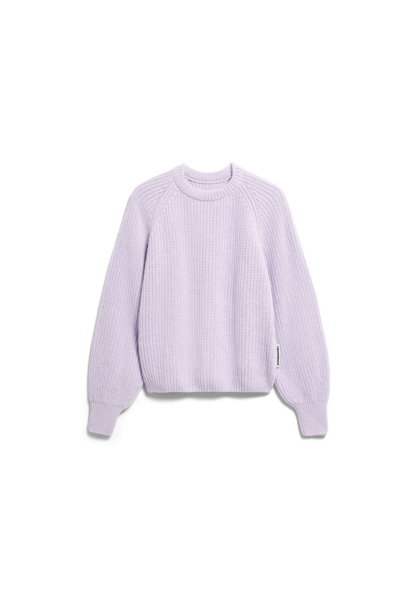 Armed Angels Rib Knit Sweater Moonlight Lilac1