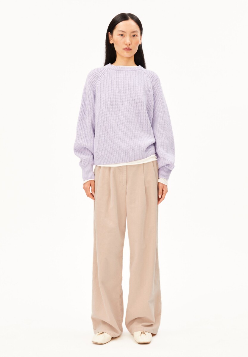 Armed Angels Rib Knit Sweater Moonlight Lilac3