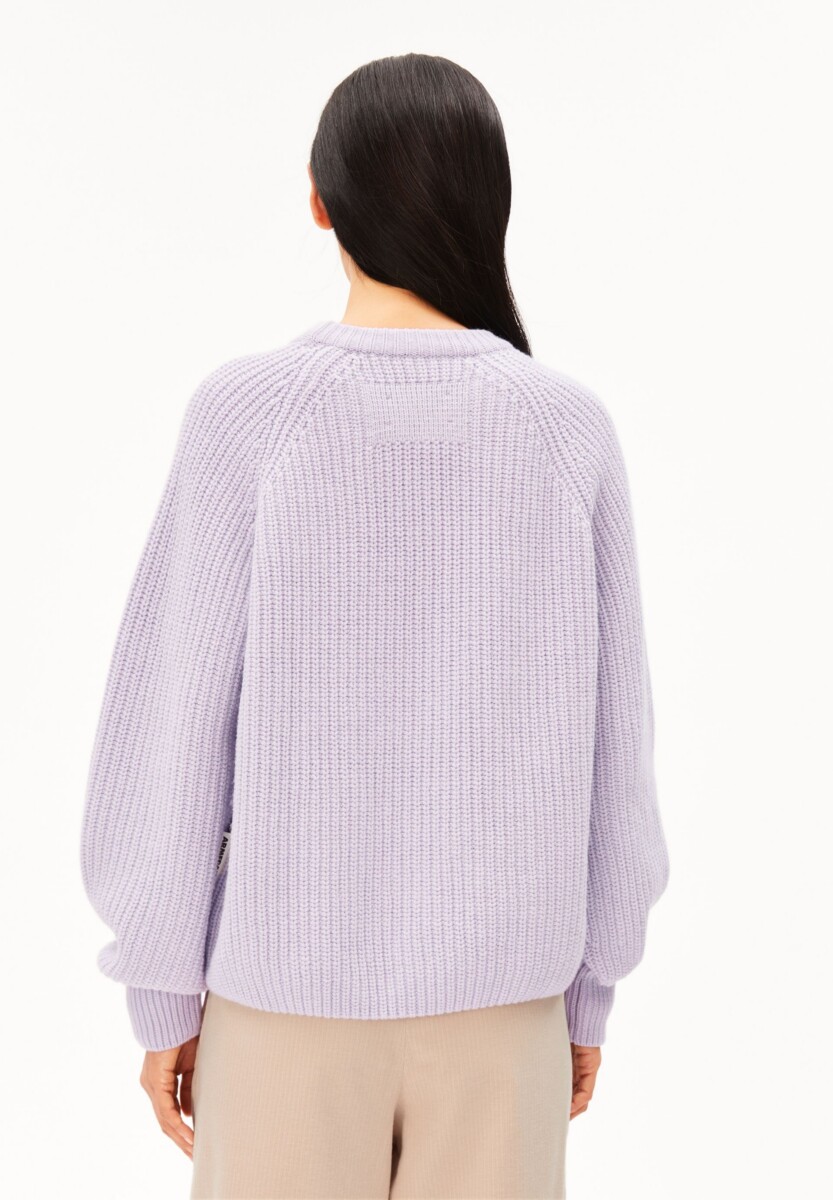 Armed Angels Rib Knit Sweater Moonlight Lilac4