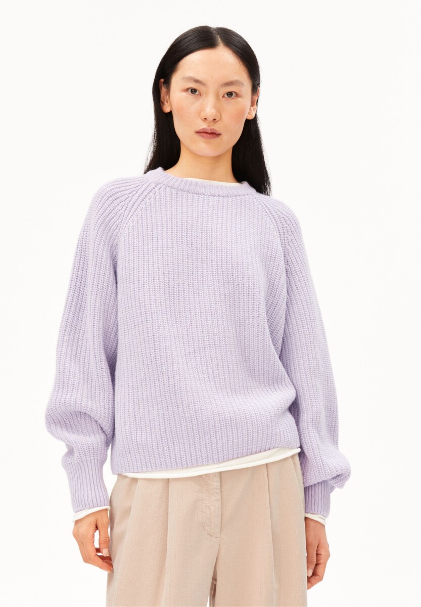 Armed Angels Rib Knit Sweater Moonlight Lilac5