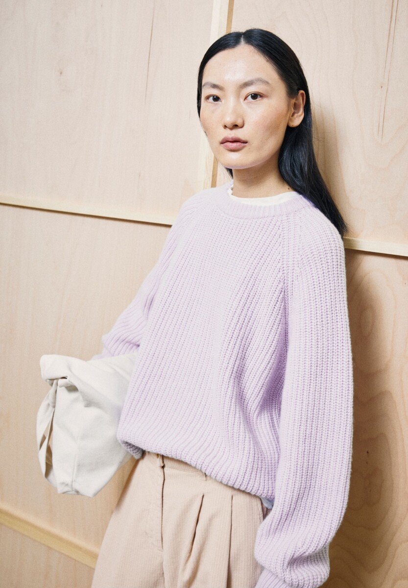 Armed Angels Rib Knit Sweater Moonlight Lilac6