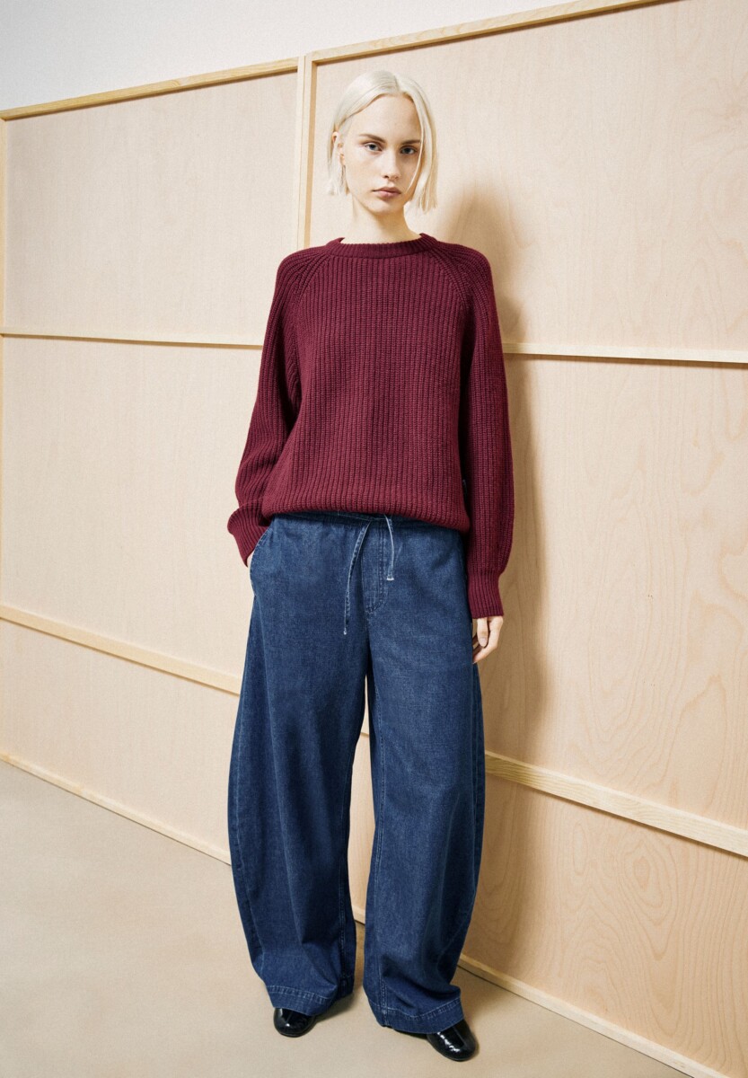 Armed Angels Rib Knit Sweater Velvet Red5