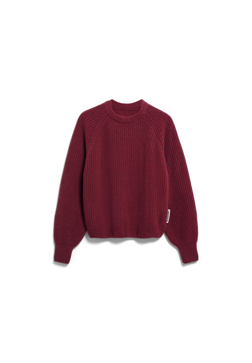Armed Angels Rib Knit Sweater Velvet Red6