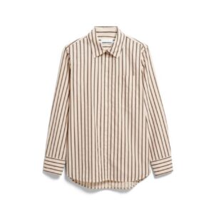 Armed Angels Stripe Loose Shirt blouse oatmilk claystone6