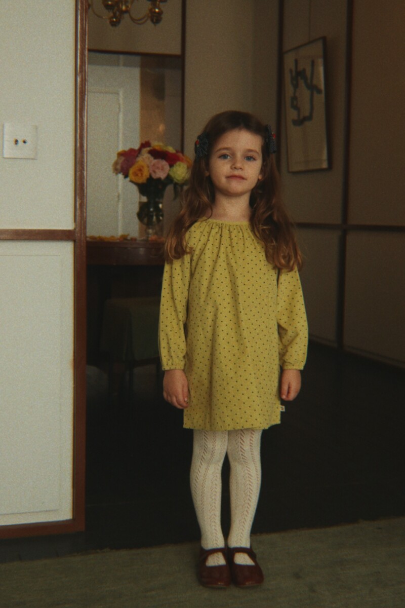 Konges Sloejd Marlo Dress Dot Leek1