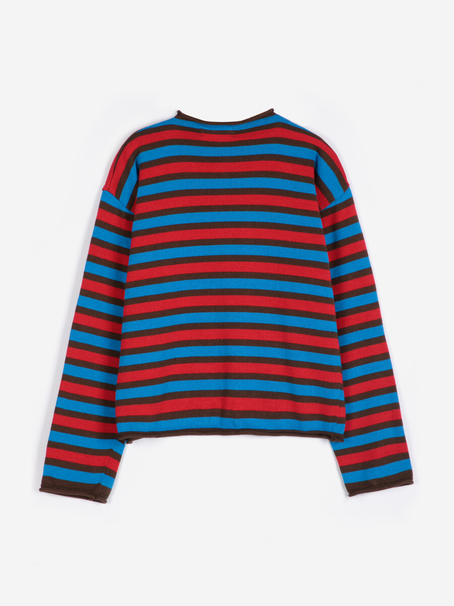 Bobo Choses Gestreifte Strickjacke Baumwolle2