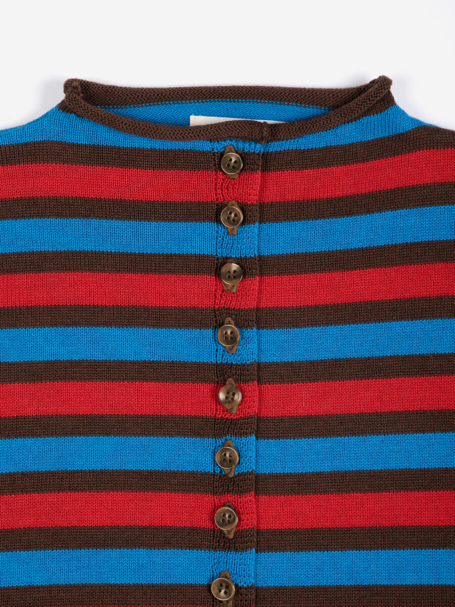 Bobo Choses Gestreifte Strickjacke Baumwolle4