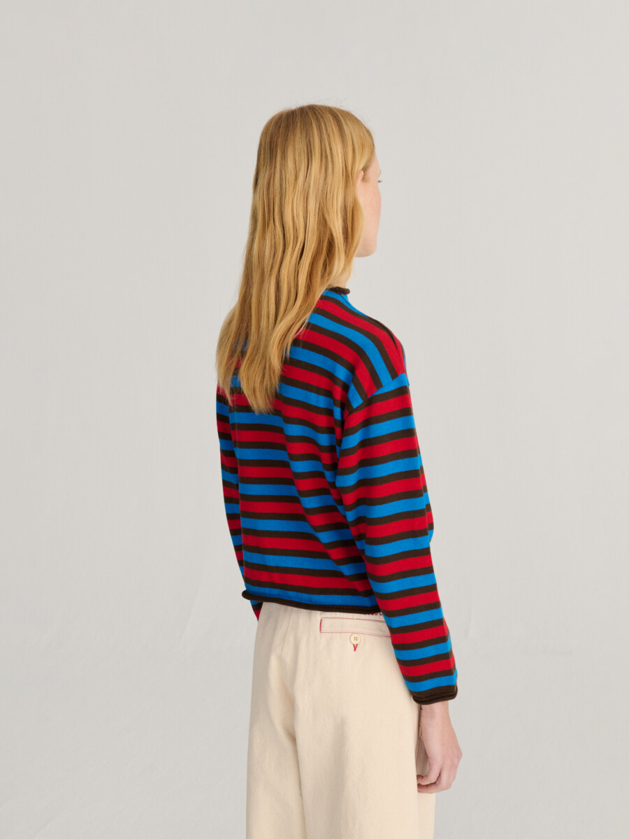 Bobo Choses gestreifte Strickjacke Baumwolle9