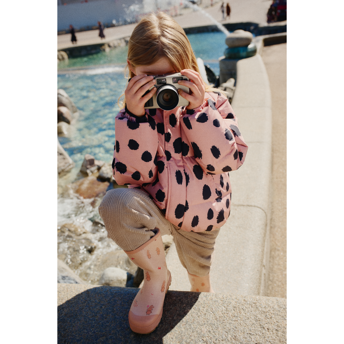 Liewood Adelina Down Jacket Mega Leo Spot Pale tuscuny10