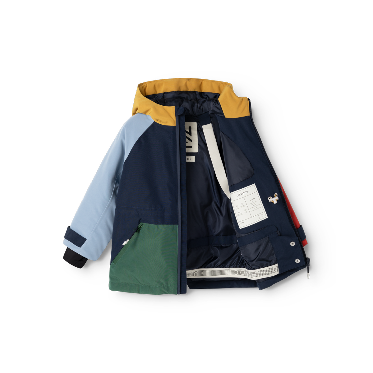 Liewood Kalle Snow Ski Jacket Garden Green Multi Mix3