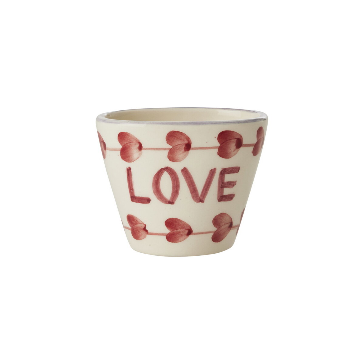 Rice Keramik Espressobecher Oval Love2