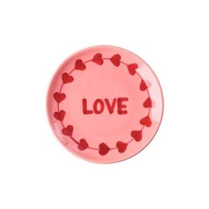 Rice Keramik Kuchenteller handpainted Love2