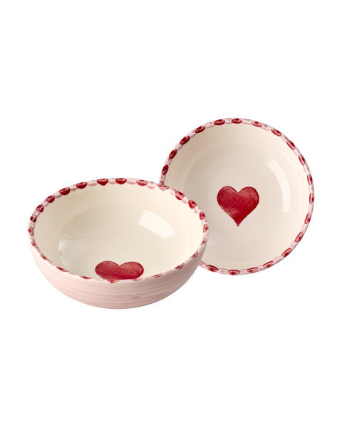 Rice Keramikschuessel Handpainted Heart2