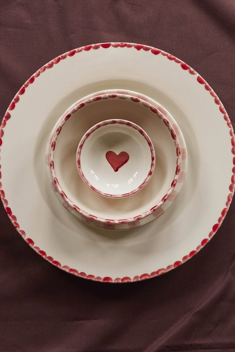 Rice Keramikschuessel Handpainted Heart3
