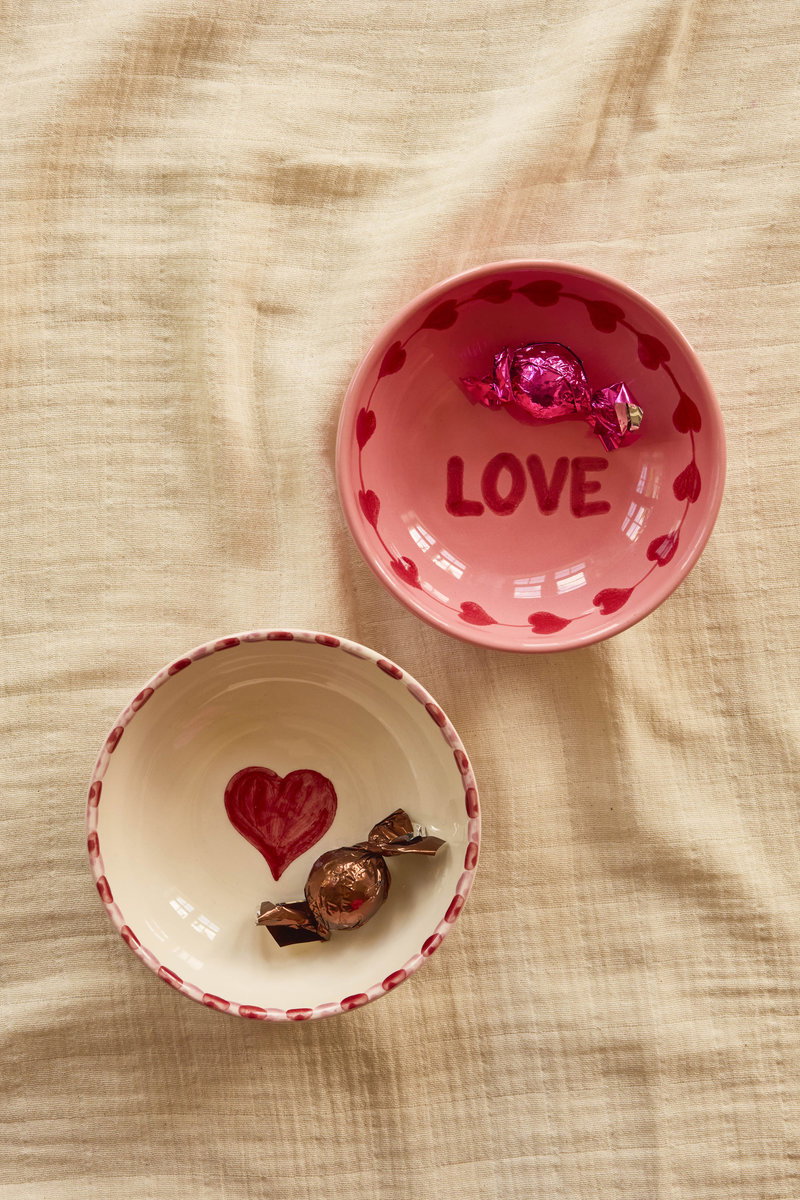 Rice Keramikschuessel handpainted love3