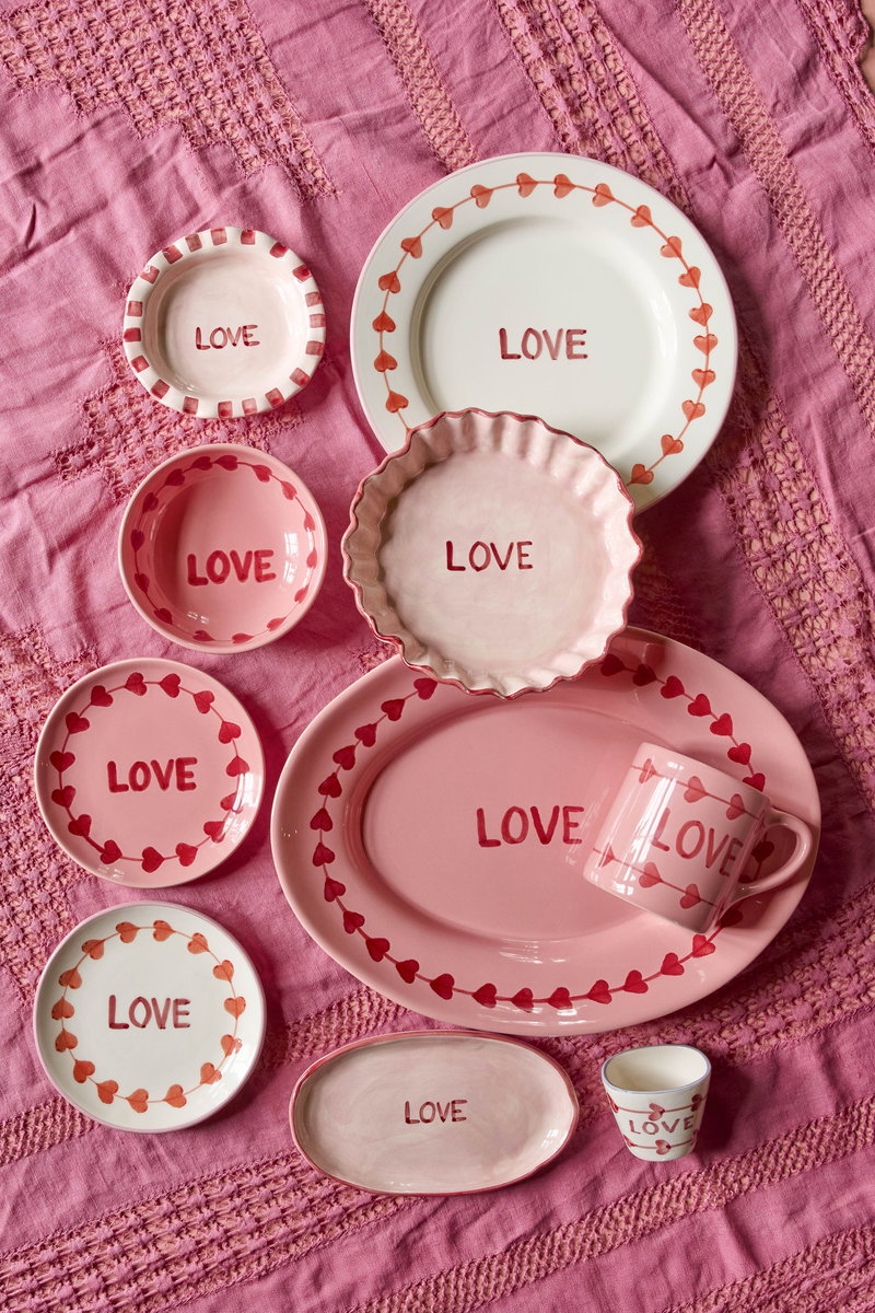 Rice Keramikschuessel handpainted love7