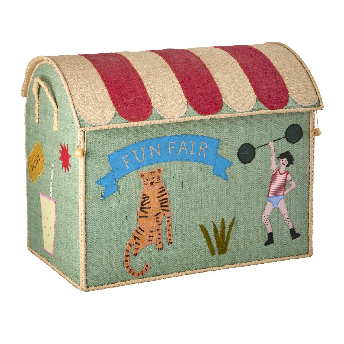 Rice Raffia Aufbewahrungshaus Fun Fair3
