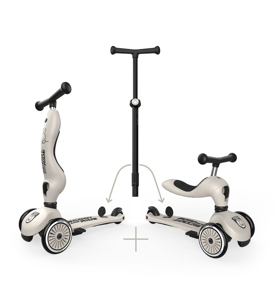 Scoot Ride Highwaykick 1 Push and Go Miffy Ash2