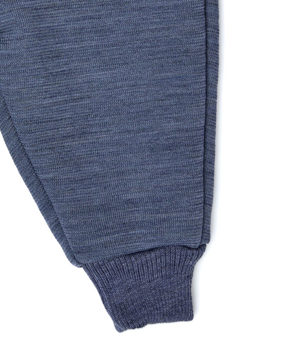 Smallstuff Merino Wollfleece Hose Blau Melange2