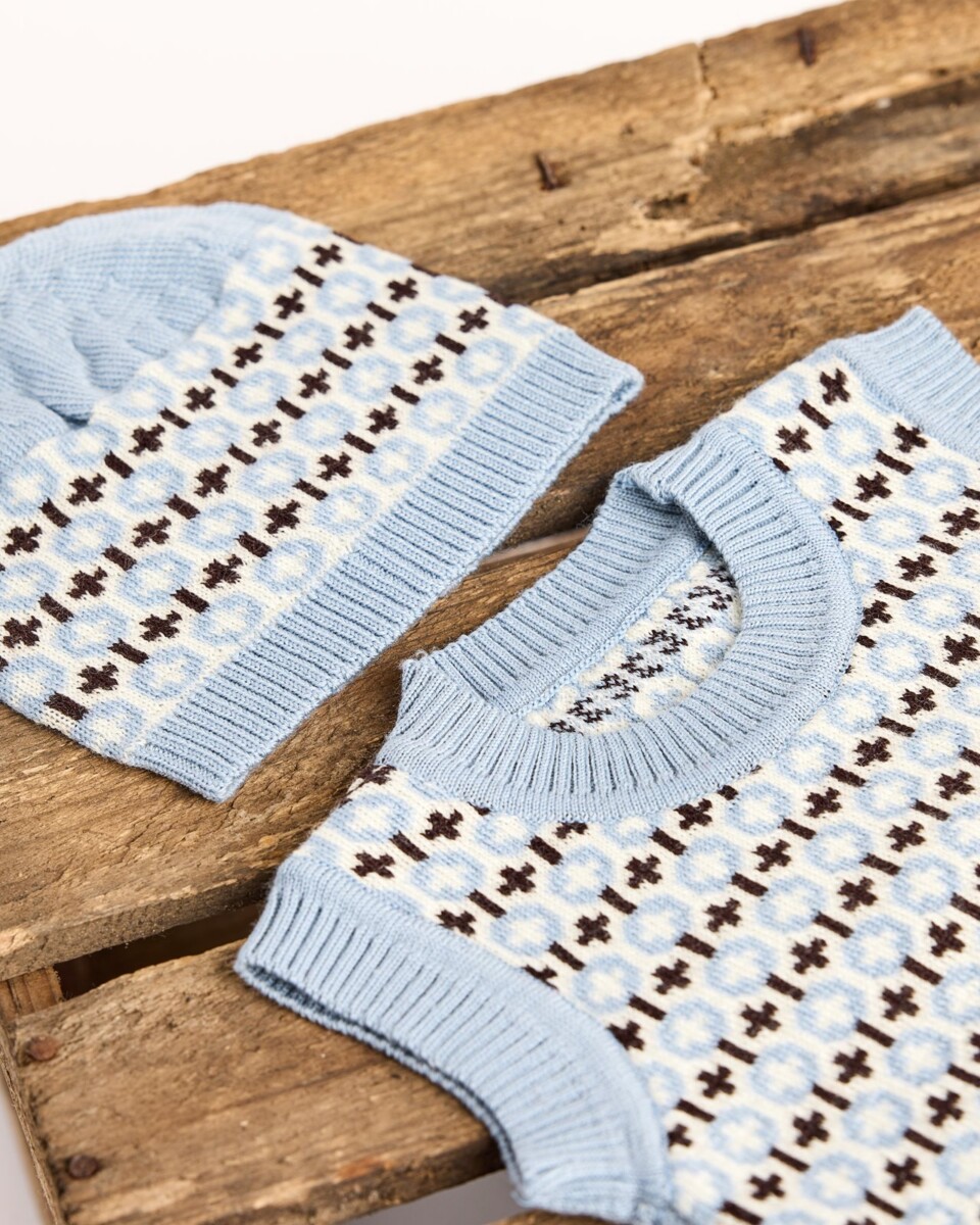 Smallstuff Pullunder Merino Hellblau 1
