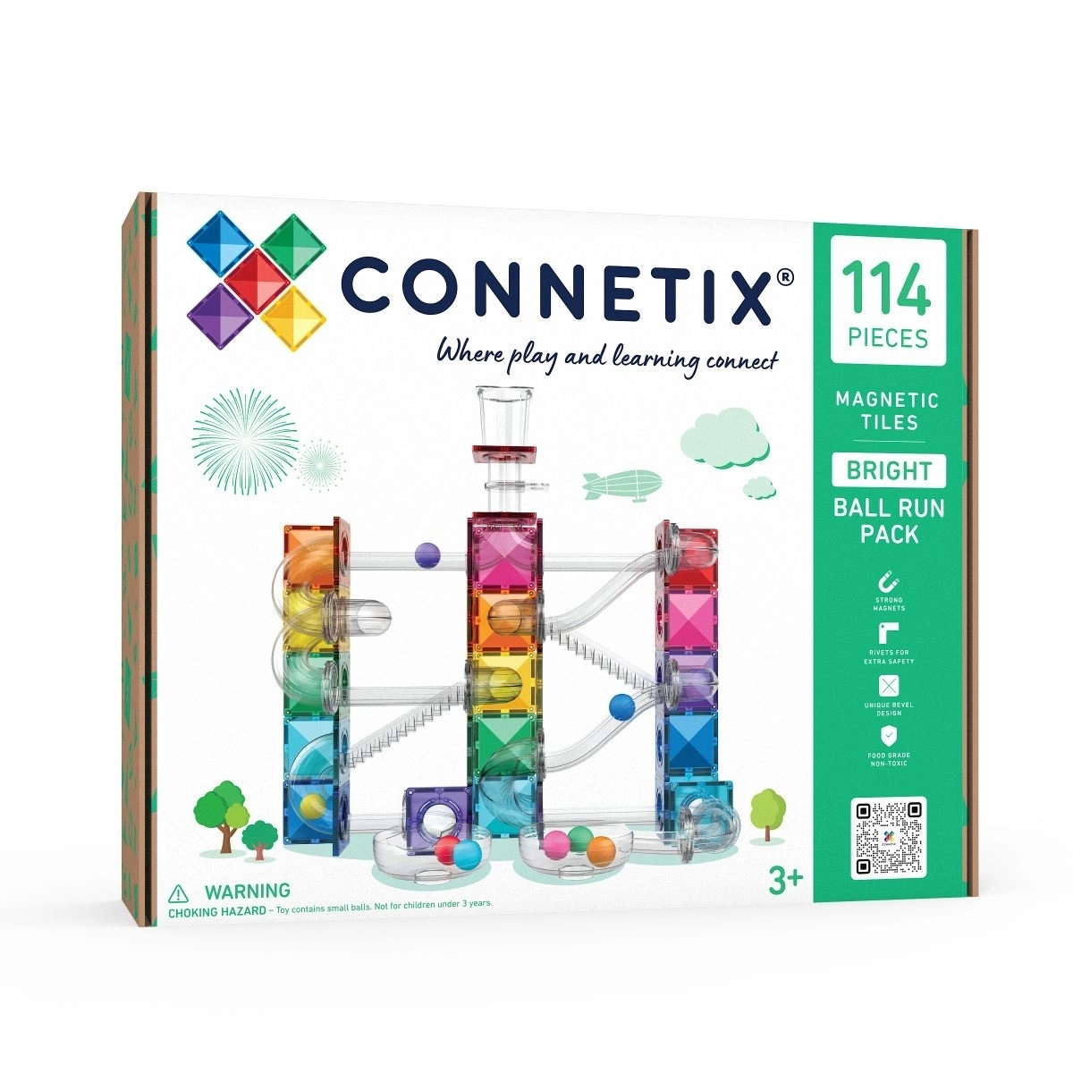 Connetix Magnetbausteine Murmelbahn Bright 114 Teile1.jpg