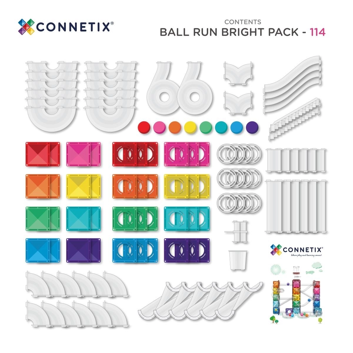 Connetix Magnetbausteine Murmelbahn Bright 114 Teile2.jpg