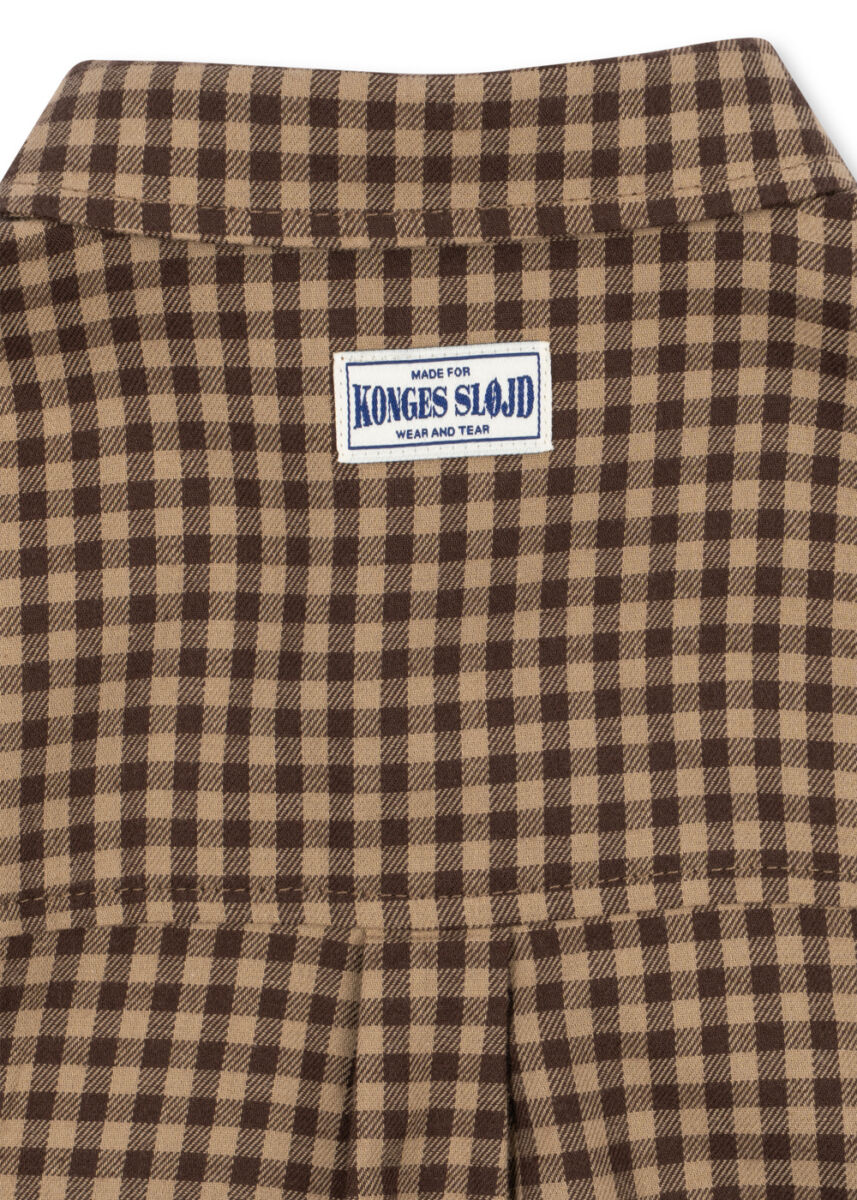 Konges Sloejd Foret Shirt Chocolate Check3