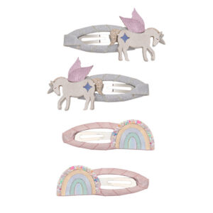 Mimi Lula UNICORN AND RAINBOW HAIR CLIPS