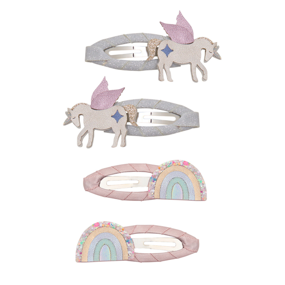 Mimi Lula UNICORN AND RAINBOW HAIR CLIPS